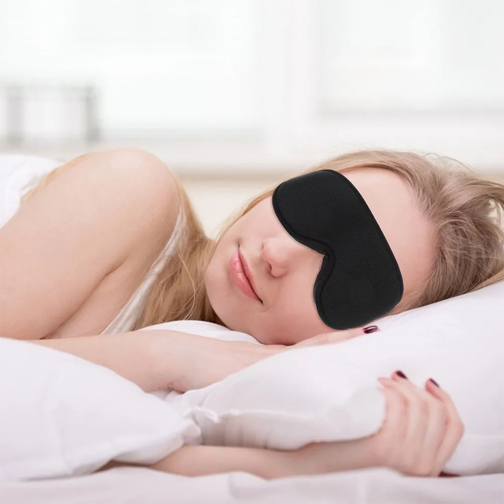 Memory Foam Sleep Eye Mask Adjustable Headband Gentle on Hair Reduces Puffiness Home Travel Use Sleeping Eye Mask Blockout Light