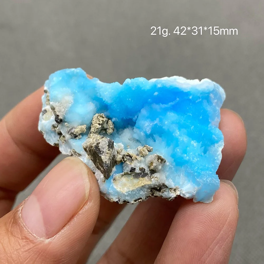 100% natural blue aragonite crystal gem ore specimens free shipping