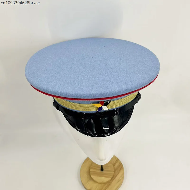 해군 모자 군사 성능 모자 챙이 넓은 모자 군사 캡틴 코스프레 파티 모자 모자 휴일 생일 선물