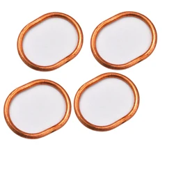 4PC Motorcycle Exhaust Pipe Header Gasket For Kawasaki KLR650 KL650 1987-2018 2022 KL600 KLR600 84-86 88-94