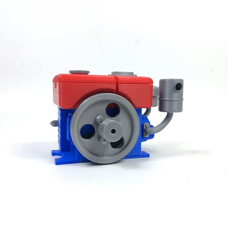 

3D printing, walking tractor, diesel engine model, engine, single cylinder internal combustion engine, gift ornament model