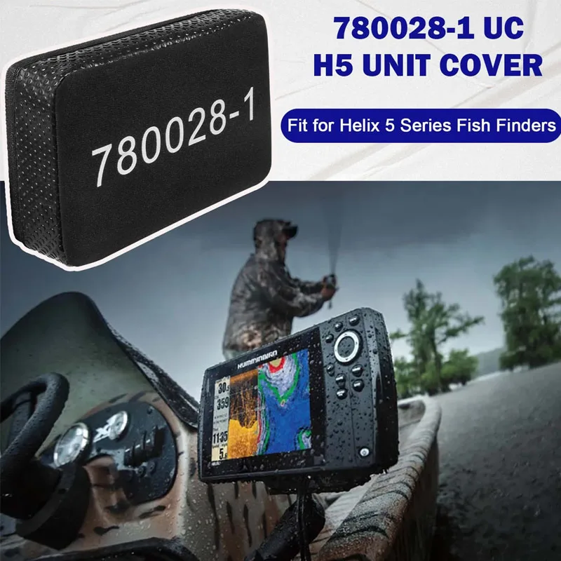 780028-1 Uc H5 Afdekking Voor Humminbird Helix 5 Visvinders, Zwart, Besturingskopunit Beschermhoes, Bootaccessoire