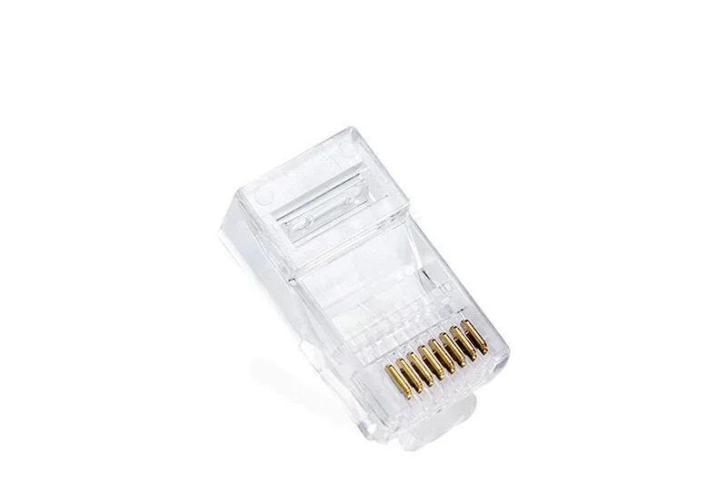 100 Network Cable Modular Plug Computer Super 5 Class 5 Connector of Net Super 5 Gold Plated 100 Pack