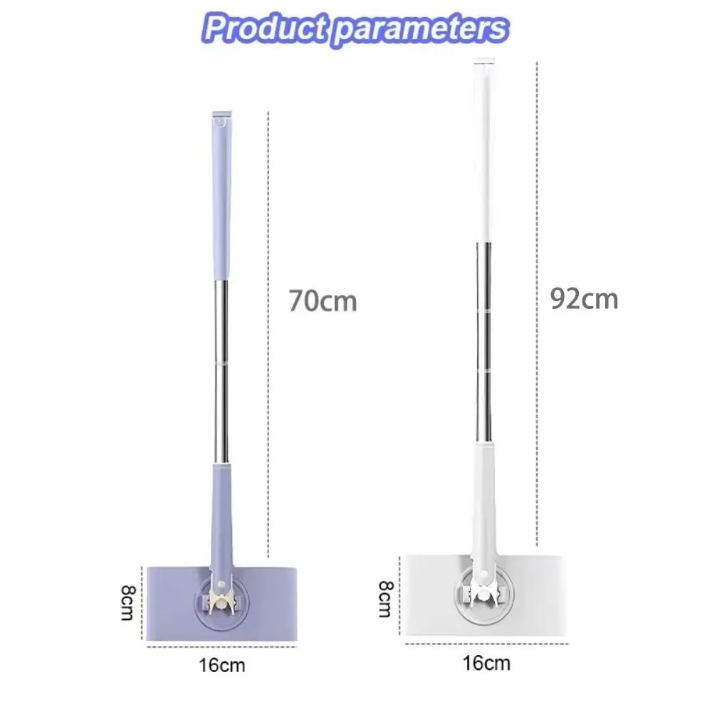 Picture 7: Snap-Grip Clever Mini Mop Wet and Dry Use Convenient Automatic Cloth Changing Clip Sweeper Mopping Stick Home Cleaning Tools