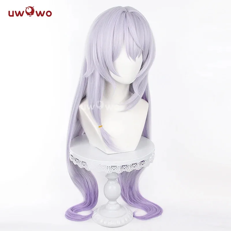 

CyUWOWO Honkai Star Rail Black Swan Cosplay Wig 90cm Long hair Silver Purple Hair