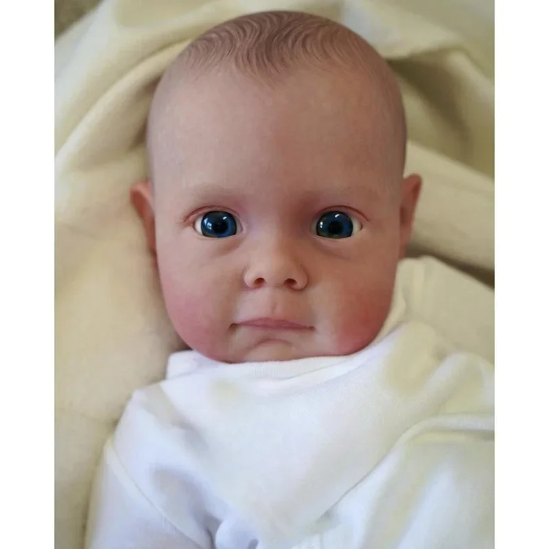 

60cm Already Finishedreborn Doll Maggie Handmade Doll Reborn Baby Soft Cloth Cuddly Body 3D Skin Painted Hair