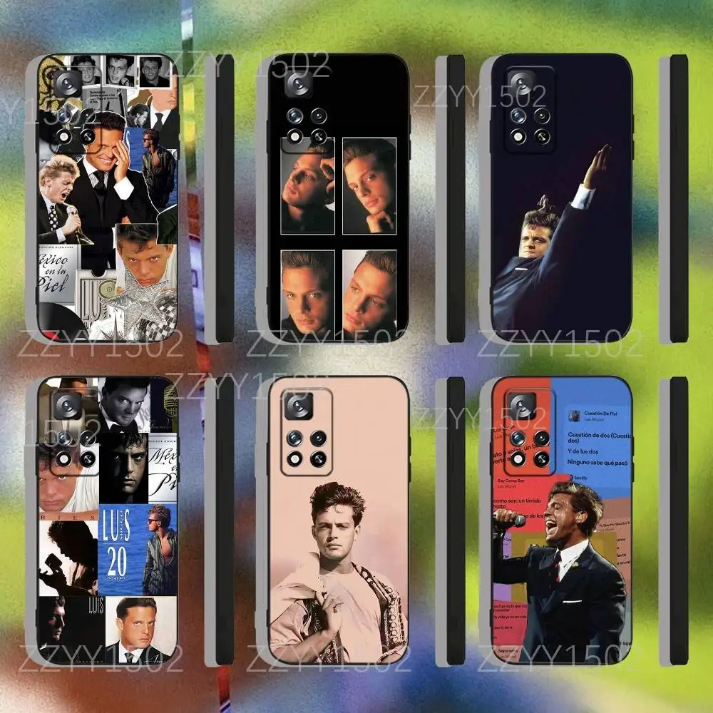 

L-Luis Miguel Singer Phone Case For Samsung S25,S24,Ultra,S20,S30,Plus,S22,S23,Ultra,Plus,5G Black Silicone Soft