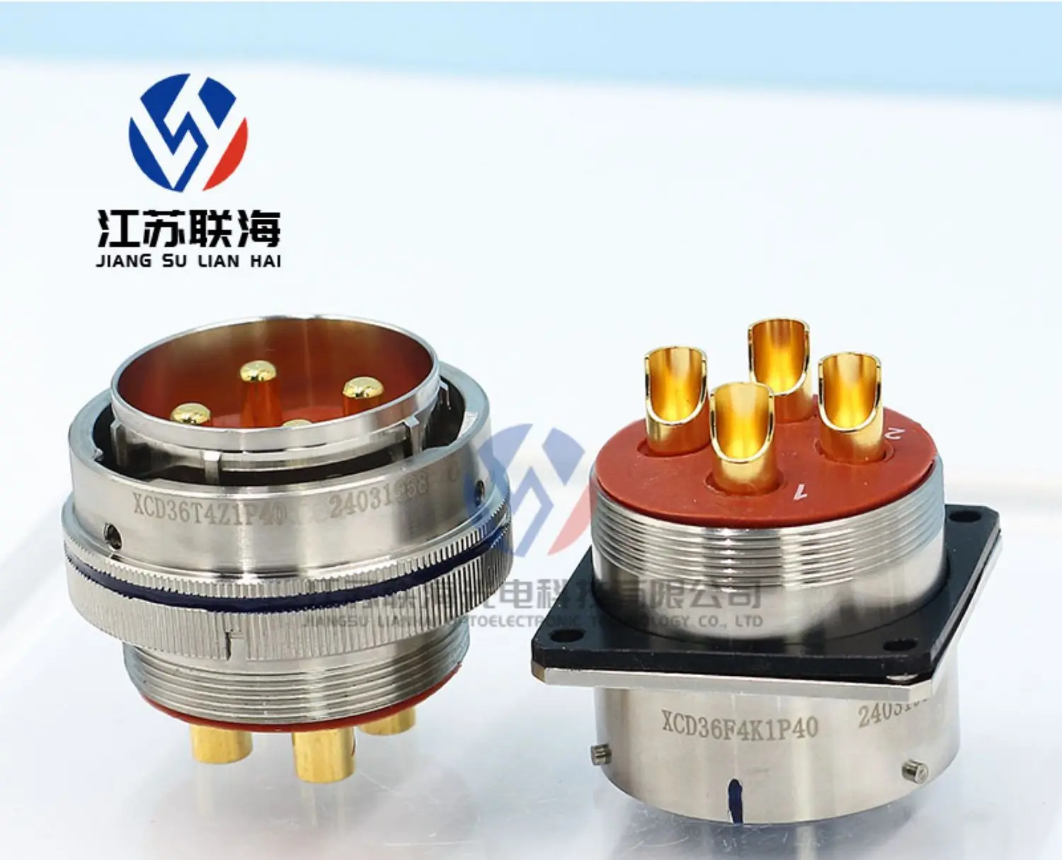 XCD Series 4-core Aviation Plug XCD36T4Z1P40 Socket XCD36F4K1P40 Circular Connector Male and Female