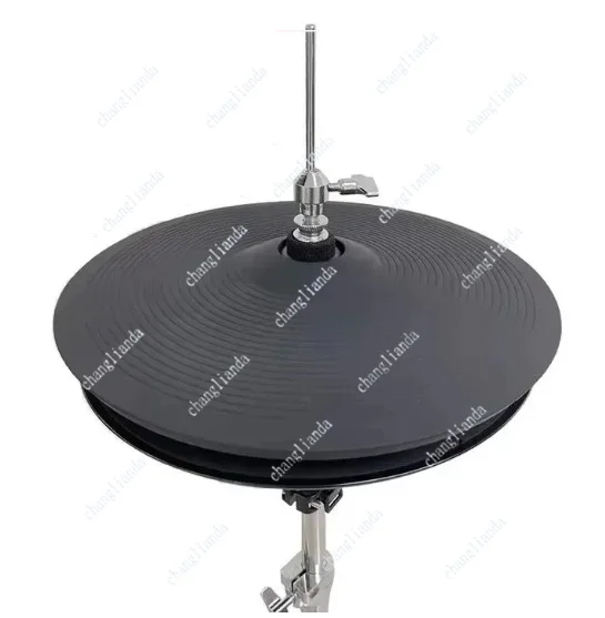 12 14 Inch Double Electronic Drum Hihat Cymbal Set With Pressure Sensitive Controller Percussion Upgrade Replacement Accessory