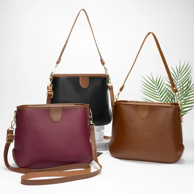 

Classic Elegant Leather Crossbody Bag Shoulder Bag Women Messenger Ladies Handbags Luxury Famous Designer
