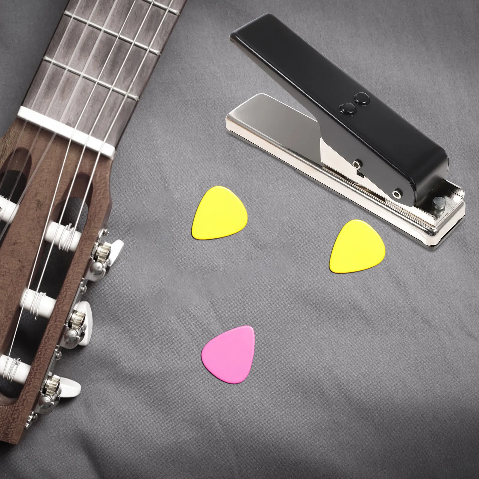 

Diy Guitar Picks Cutter Tool Plectrum Punch For Bass Guitar Maker Abs Pvc Celluloid Compatible Reusable Credit Card Converter