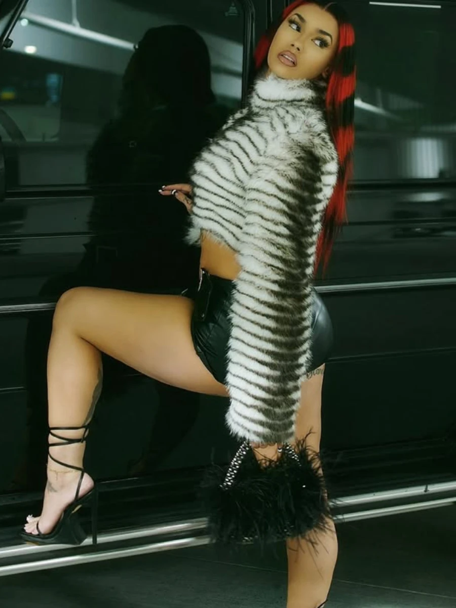 Weird Puss Faionable Donna Slim Fit Warm Plu Jaet con pelle Bules ort Capispalla per donna Sli Bal De...