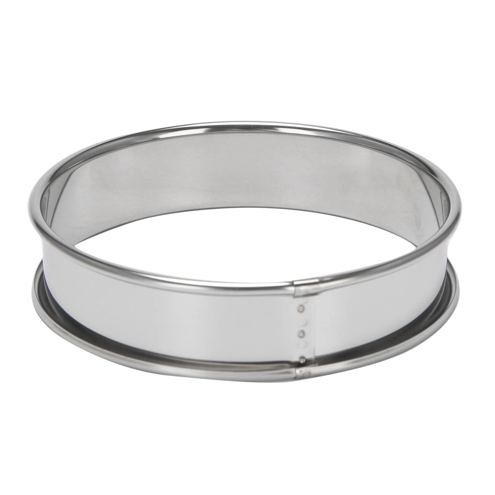 B62B-4 Inch Muffin Rings Crumpet Rings, Set Of 40 Stainless Steel Muffin Rings Molds Double Rolled Tart Rings Round Tart Ring