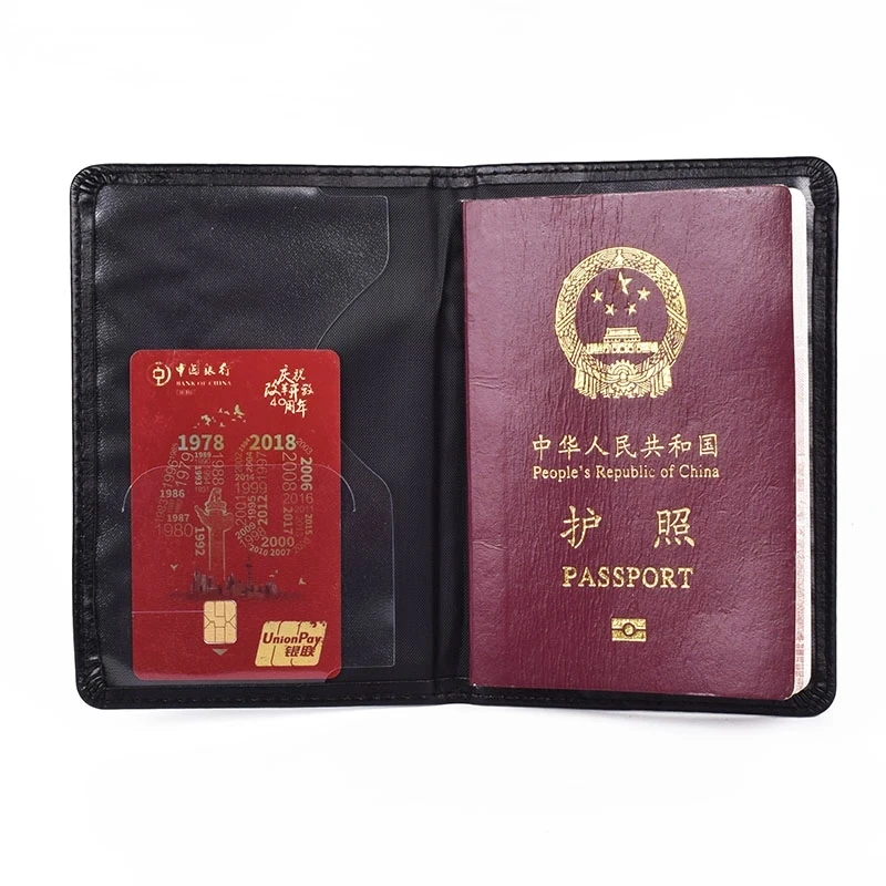 Fashion Anime Passport Cover Women Men Leather Protector Case for Travel Passports Cards