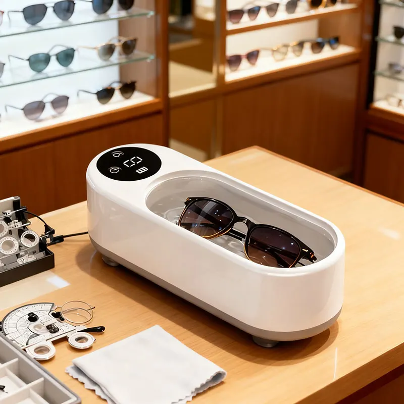 Jewelry Digital Display Cleaning Machine High Frequency Vibration Decontamination Deep Cleaning Glasses Watch Necklace Universal
