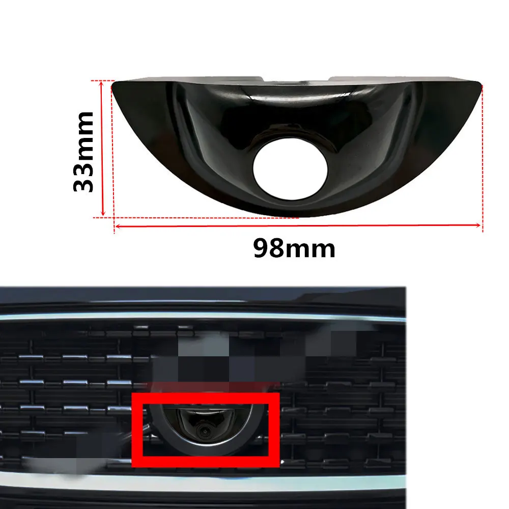 YIFOUM Car Front View positivo Logo staffa per fotocamera Shell Frame Housing per Volvo XC90 S60 S90 V60 V90 XC60 XC40 2019 2020 2021