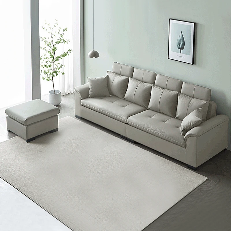 

Professional High-Backrest Living Room Sofa Set Simple Modern Luxury Fabric Design with Luxury for Apartments and Hotels