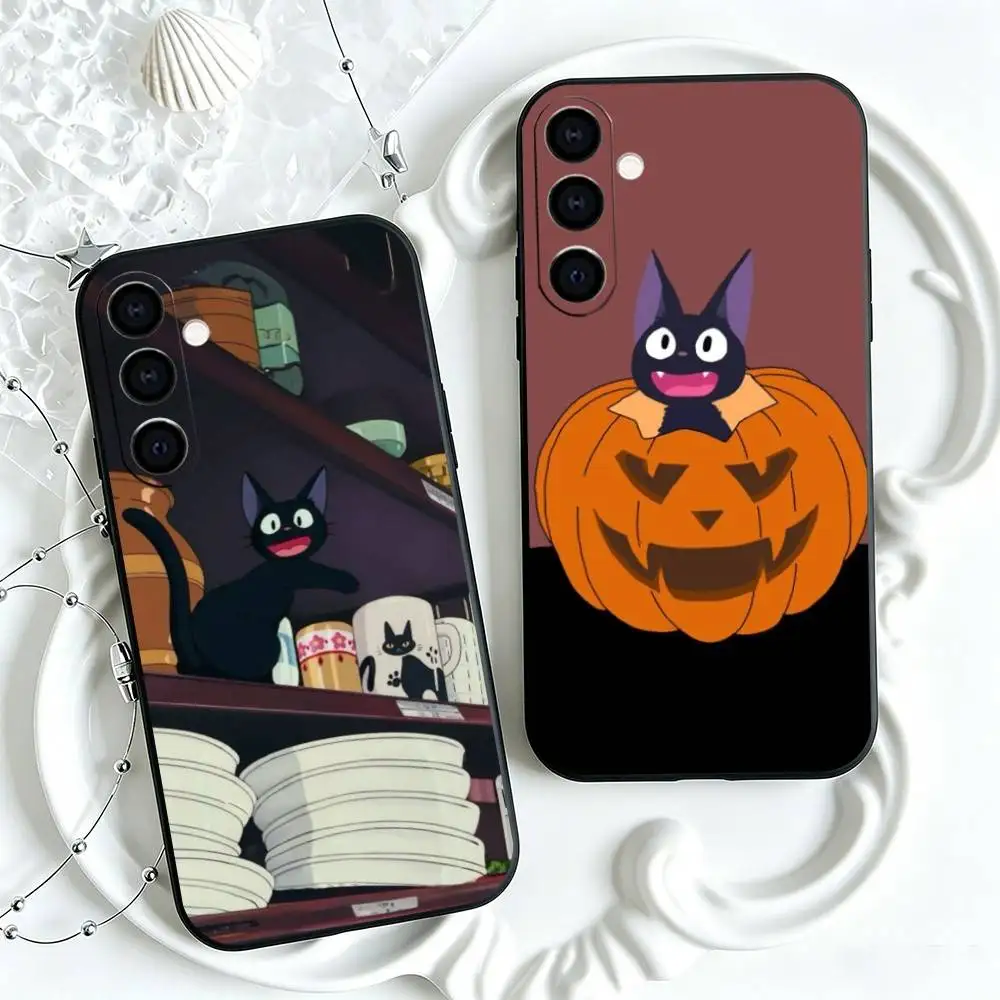 Kikis D-Deliverys S-Services Jiji  Phone Case Black Silicone Soft For Samsung Galaxy A73,A72,A71,A70,A53,A52,A51