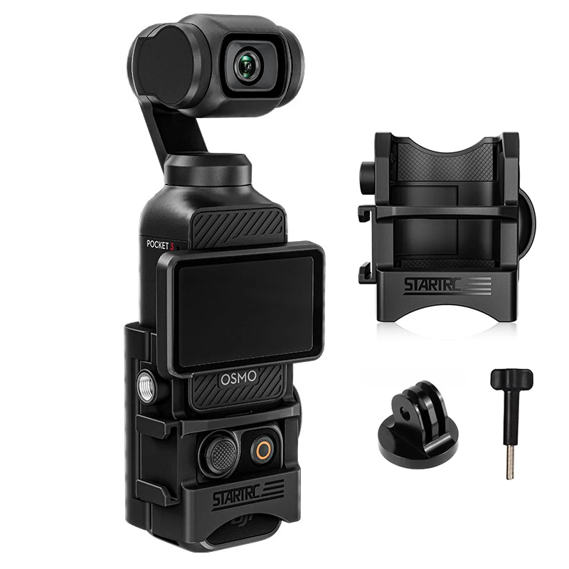 STARTRC For DJI Pocket 3 Adapter Expansion Mount Bracket Multifunctional Frame Holder Osmo Pocket 3 Sport Camera Accessories