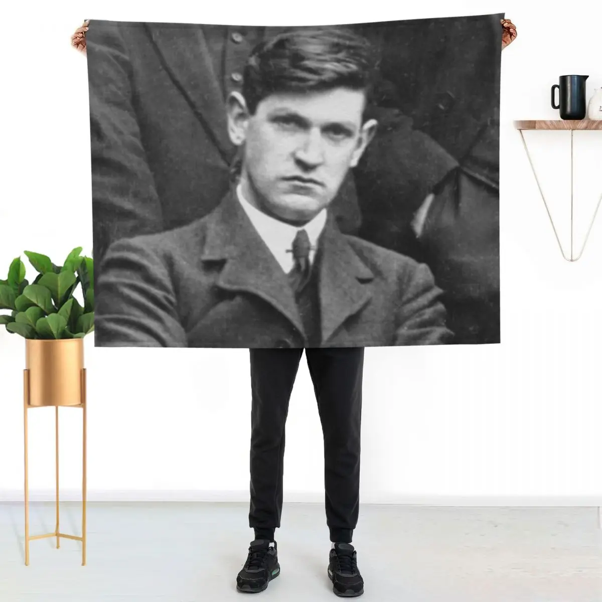 Michael Collins Throw Blanket Stylish Couch Blanket for Home Living Room