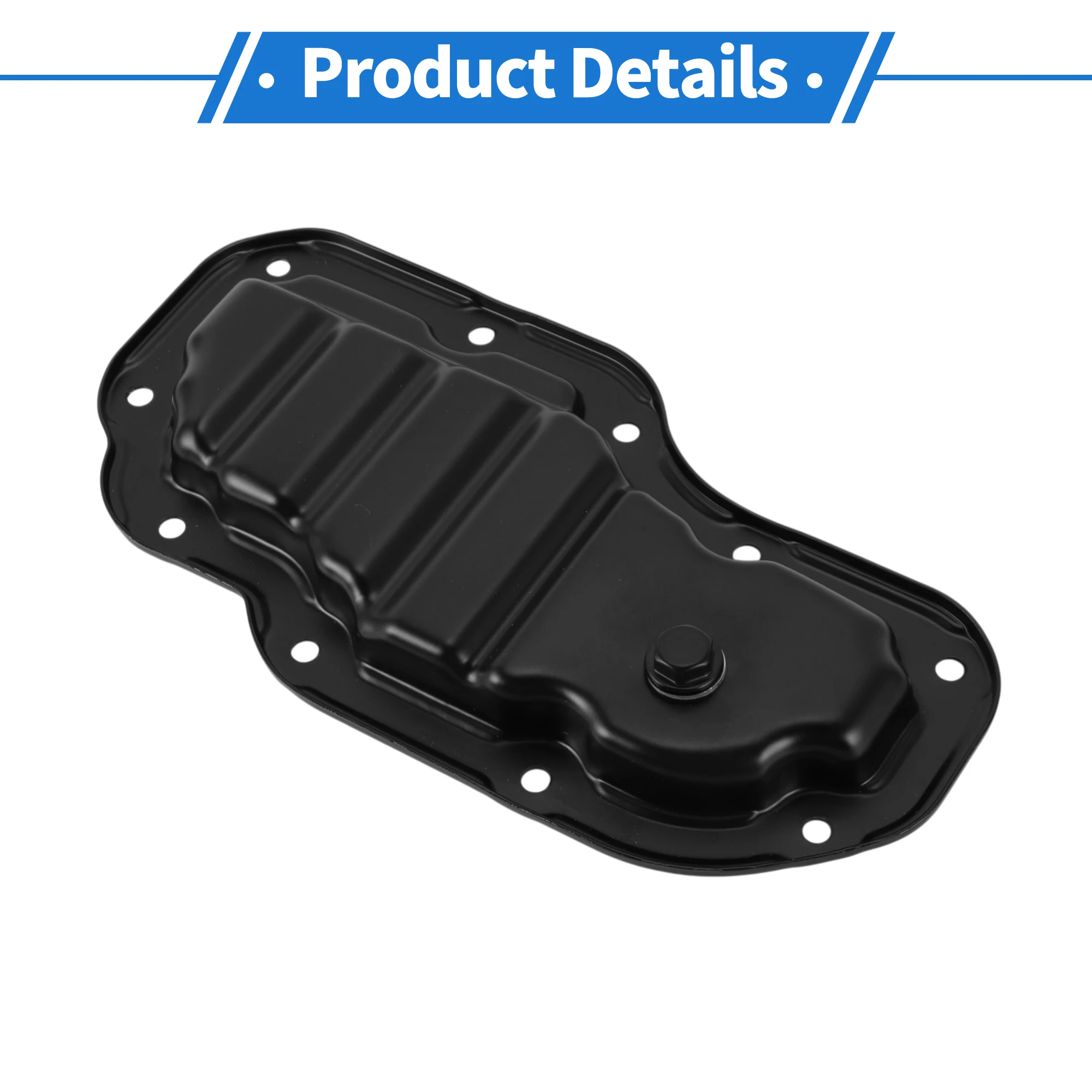 

UXCELL No 12250140 Масляный поддон двигателя, поддон картера, масляный поддон коробки передач для Toyota LAND CRUISER 2007, стальной черный