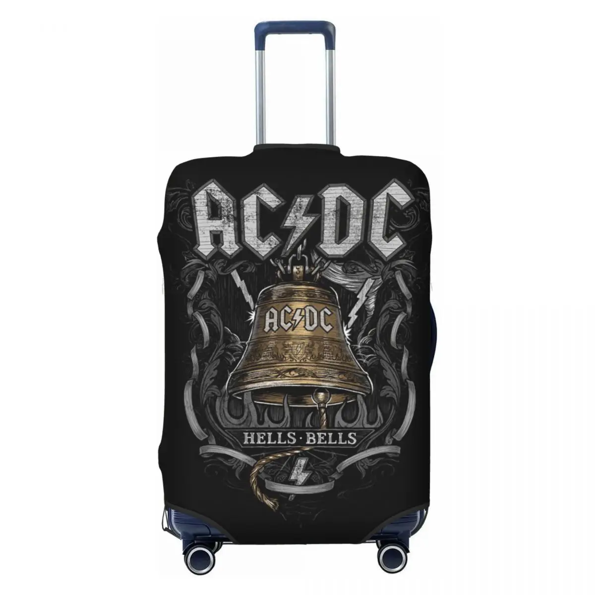 

Custom AC DC Heavy Metal Band Music Luggage Cover Fashion Rock And Roll Suitcase Protector Covers Suit For 18-32 inch