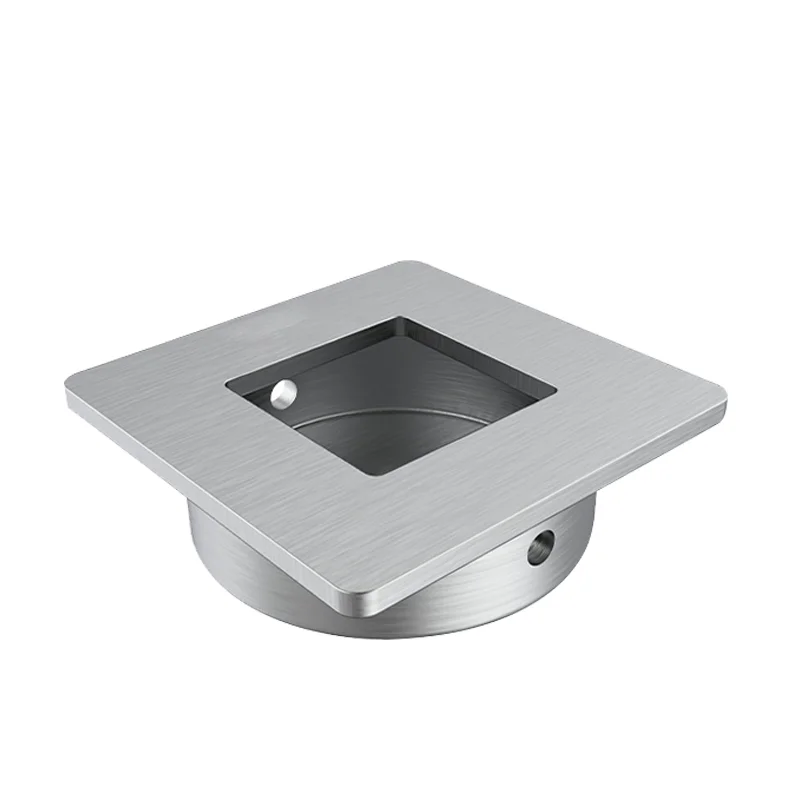 1pcs 304 Stainless Steel Square Built-in Door Handle, Concealed Cabinet Door Hidden Handle, Embedded Drawer Pull