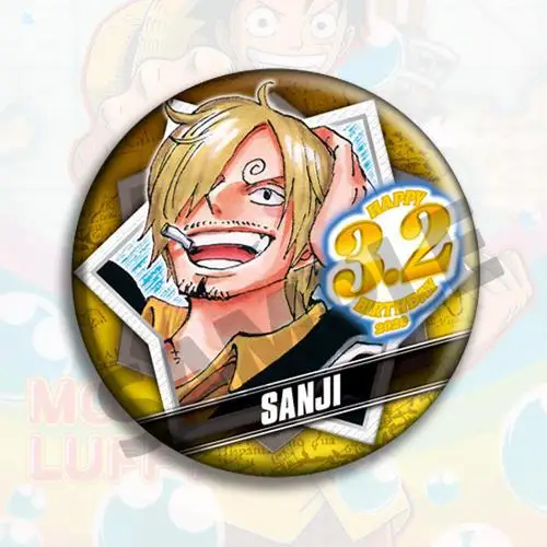 One Piece Anime Badge Set Official Merchandise 2020 Birthday Collection Luffy Zoro Chopper Sabo Ace Cosplay Accessory Pin Gift