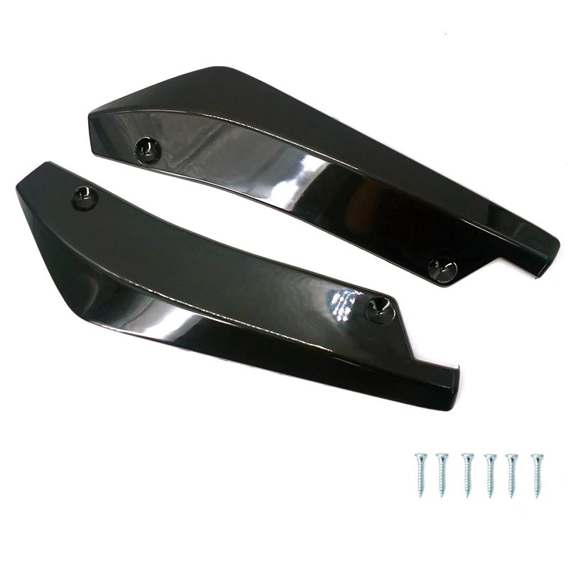 Car Front Rear Bumper Scratch Protector Strip Lip Spoiler Diffuser Splitter Extension Carbon Fiber Winglets Side Skirt Universal