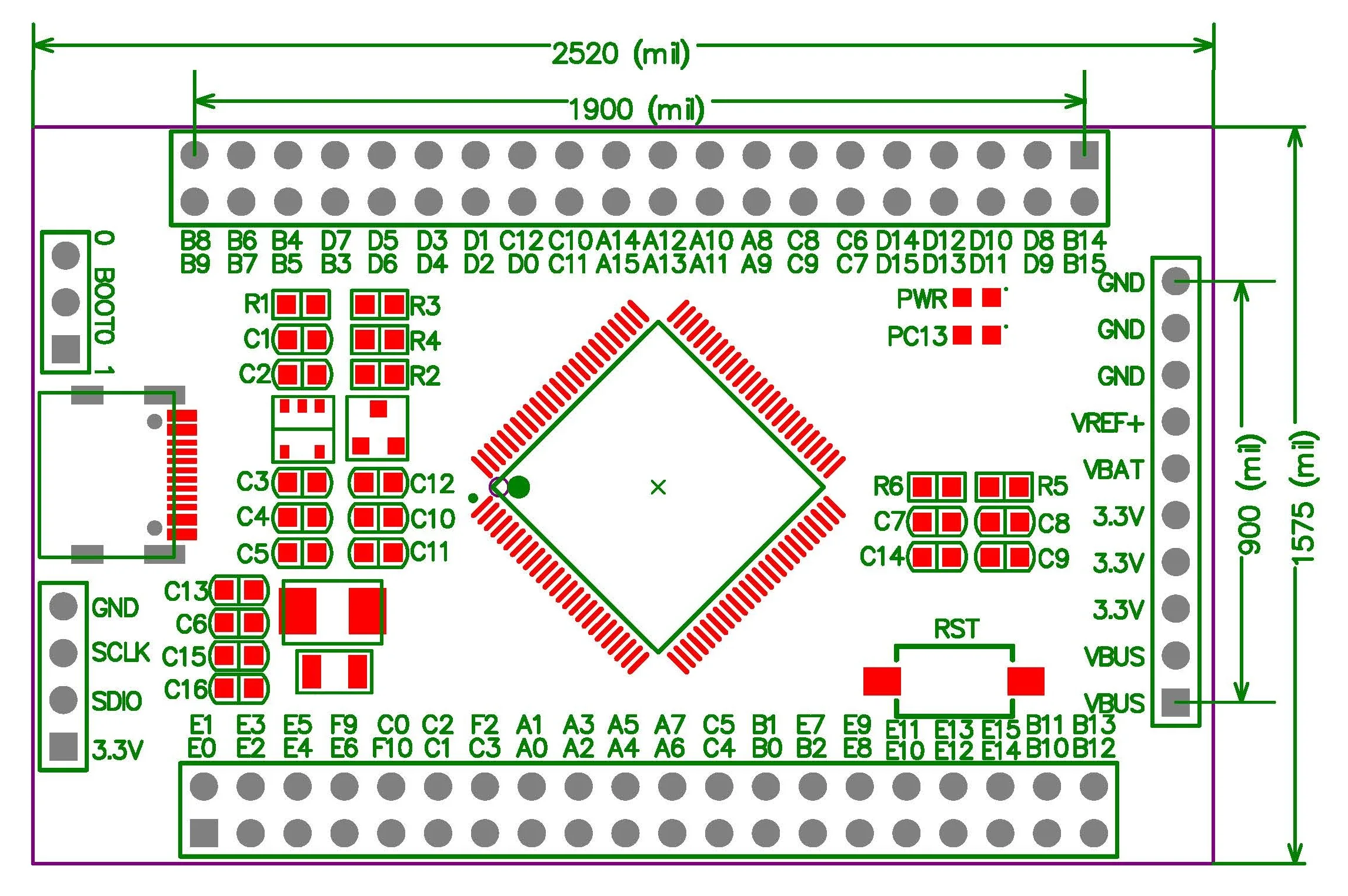 STM32G473VET6 Single Chip Microcomputer System G4 Core Board Large Capacity