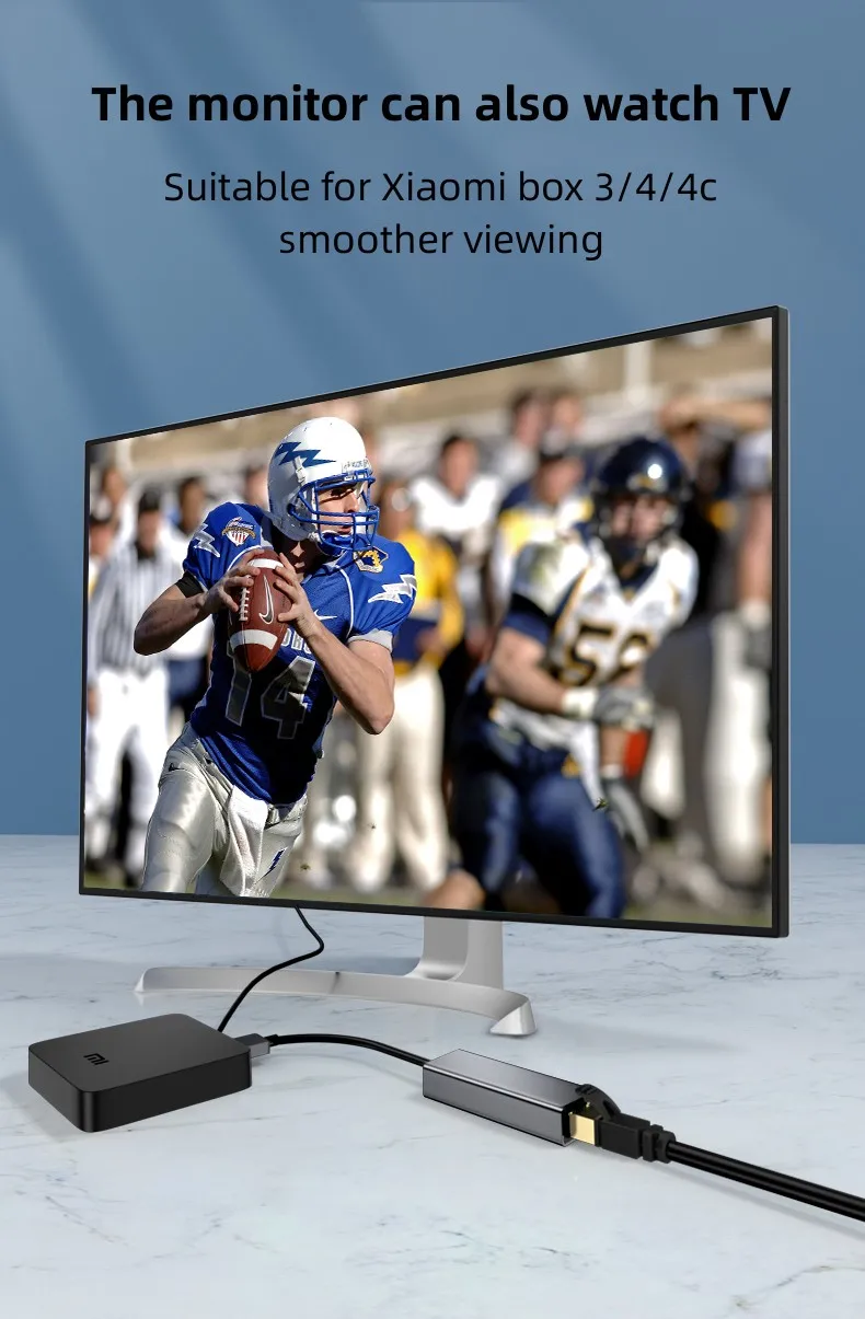 Scheda di rete USB 3.0 1000Mbs ad alta velocità Scheda di rete Megabit Micro USB 1000Mbps con guscio in metallo argentato per PC portatile TV