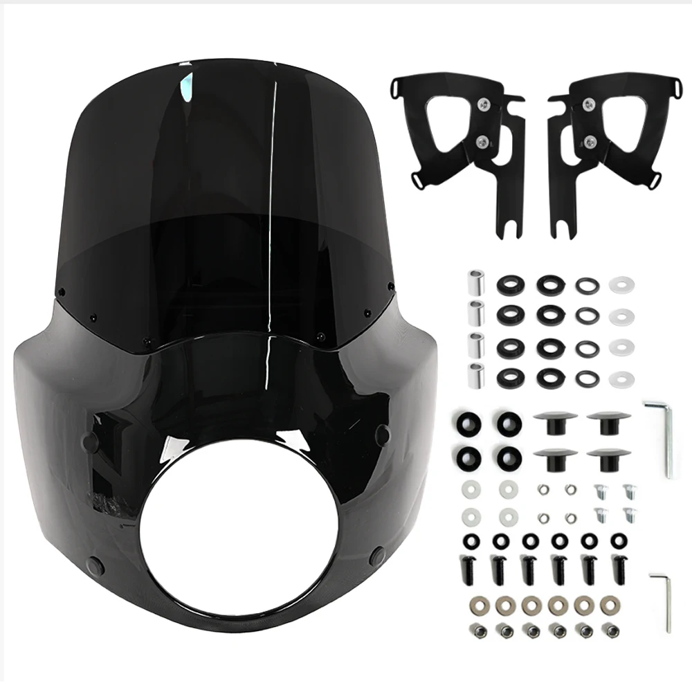 

Motorcycle Accessories Fairing with 11 inch PC Windshield for Harley Road King FLHR 1994-2023 FLHRXS 2017-2025