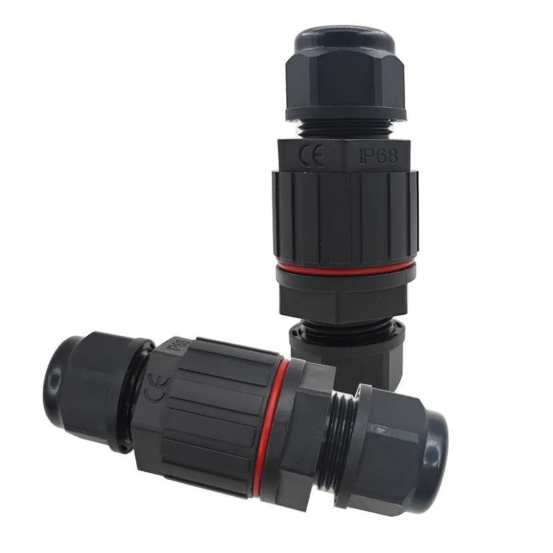 IP68 I-Shape Waterproof Connector Quick Screw Connect Push-in Terminals Electric Junction Box for 2/3/4/5 Pin Wire Connectors
