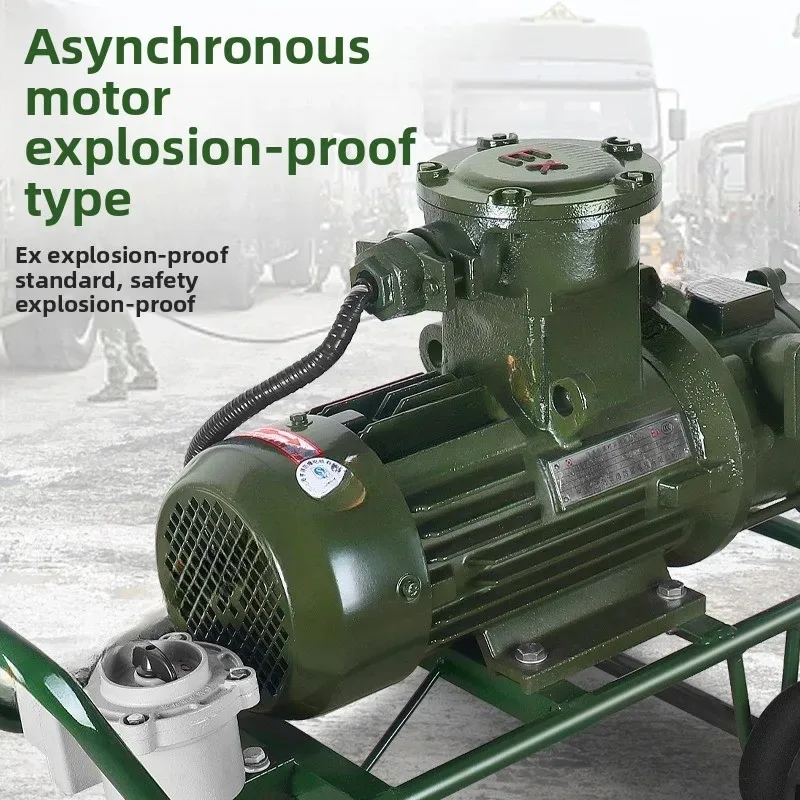 220V/380V Explosion-proof Sliding Vane Oil Pump, Electric Pump for Oil Transfer and Unloading