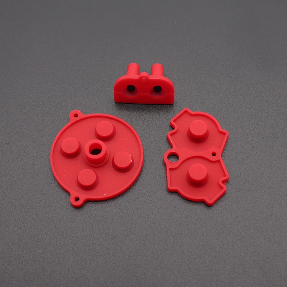 1 Juego de almohadillas conductoras de botón de goma GBA para teclado Game Boy Advance A-B d-pad botones de selección de inicio almohadillas conductoras