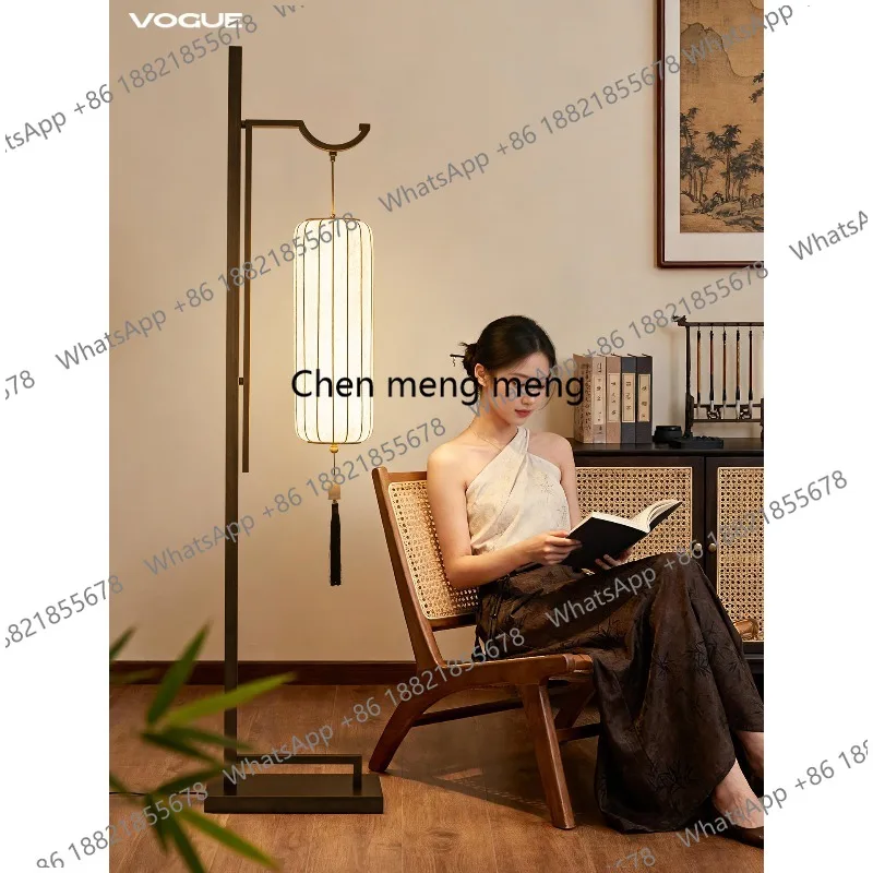 

Living room floor lamp new Chinese retro B & B hotel bedroom bedside ambient lamp