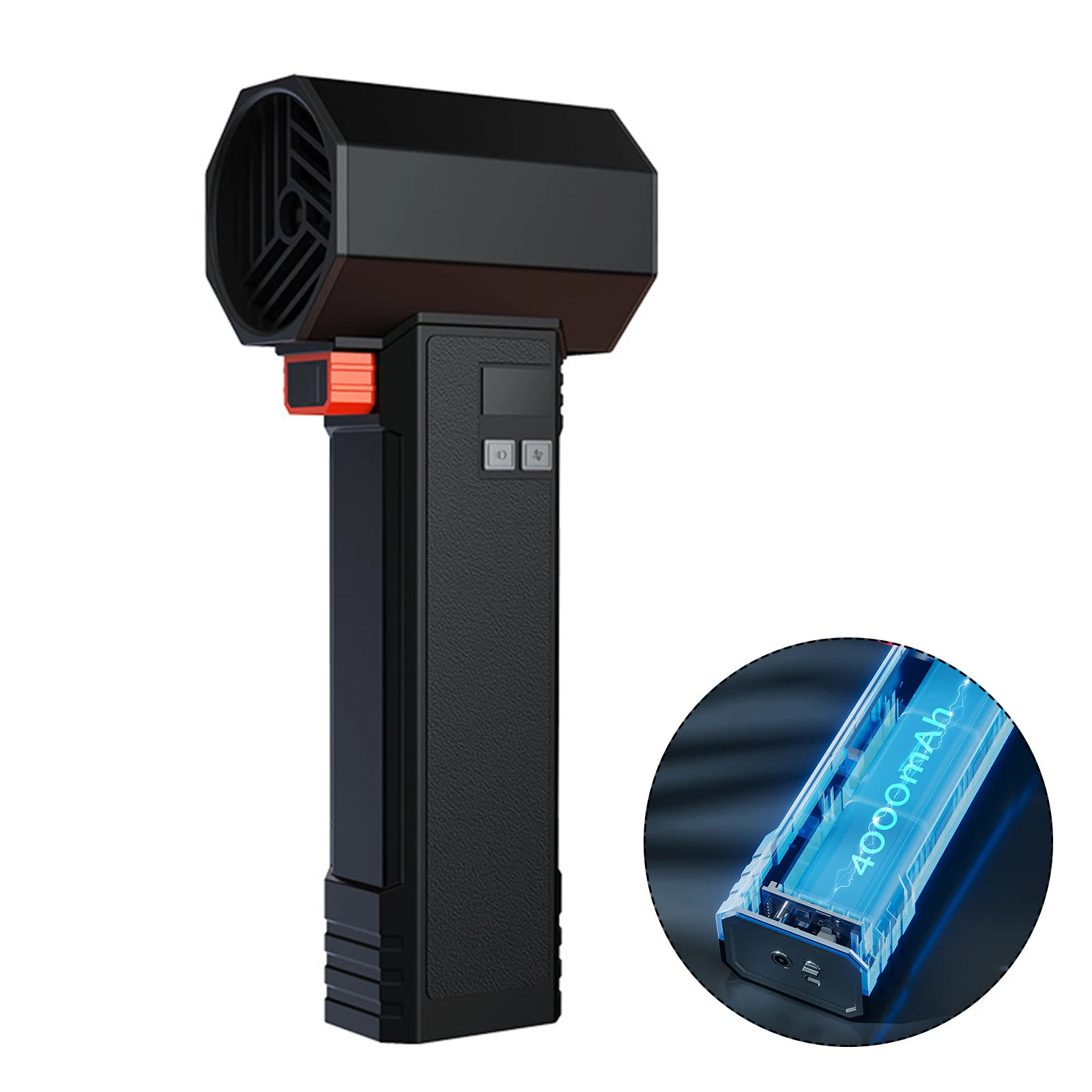 Electric Blower TF64 High Speed Turbofan Handheld Car Dryer Air Blower LED Light For Cleaning Dark Corners With Ease Accessories
