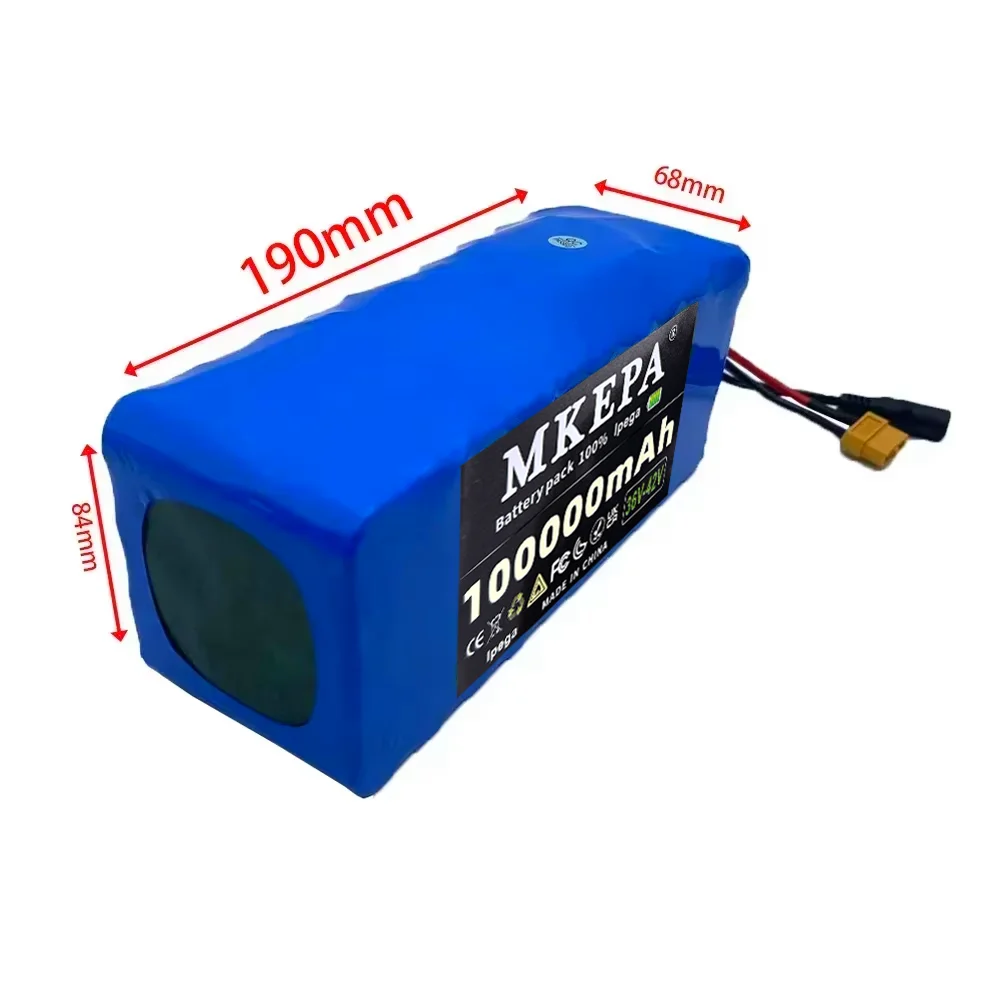 10S4P 36V 100000mAh Electric Scooter Lithium Battery 18650 battery pack 36V 100Ah Electric Scooter Electric Scooter Battery 36v