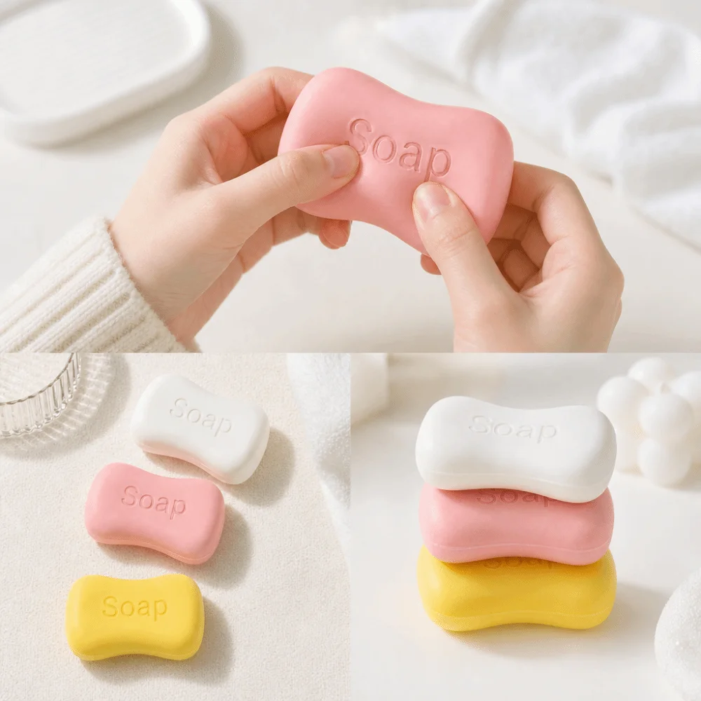 Educational Creative Soap Squeeze Anxiety Relief Kneading Soap Squishy Comfortable Super Soft Realistic Soap Pinch Hand Relax