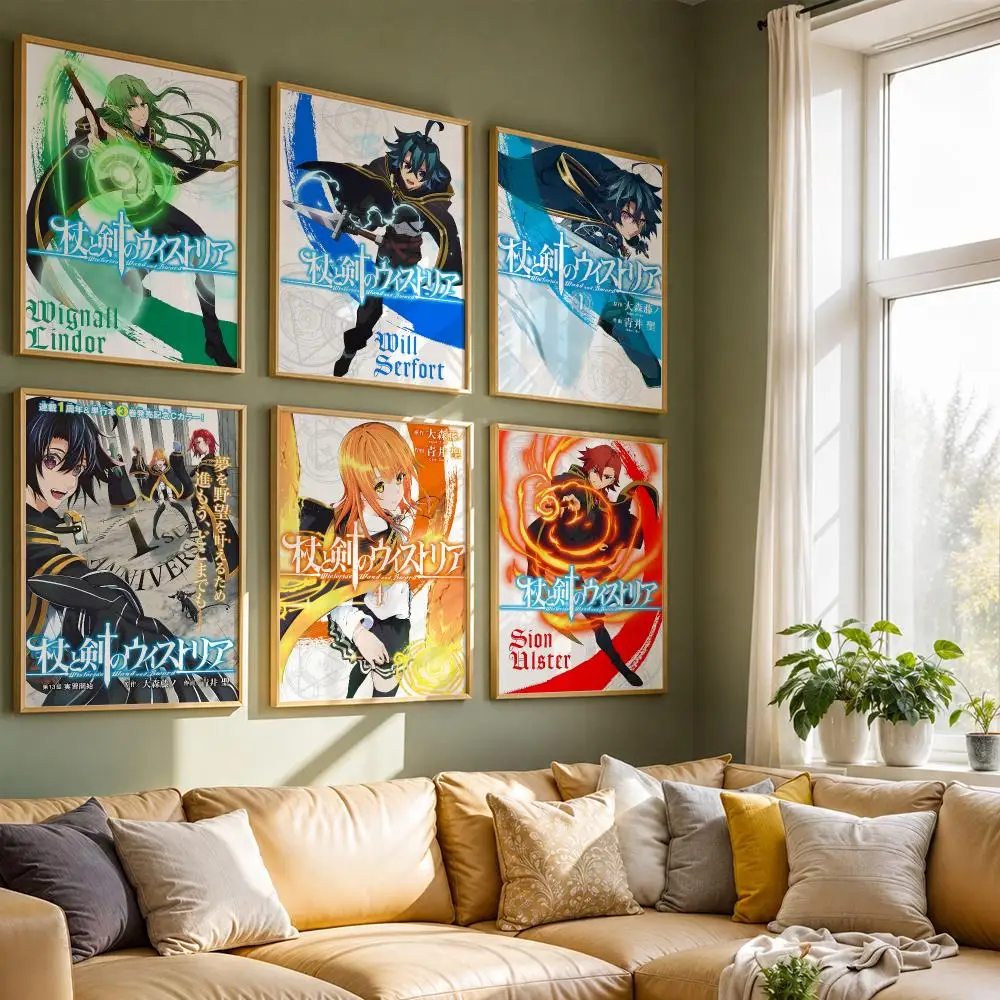 Wistoria Wand and Sword Anime Poster HD Quality Wall Art Retro Posters For Home Room Wall Decor Kawaii Room Decor