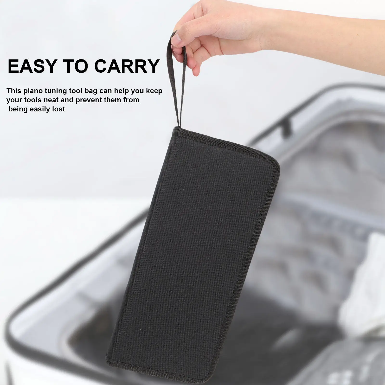

Tuning Tools Bag Heavy Duty Waterproof Oxford Fabric Piano Tool Storage Pouch Organizer for Instrument Supplies