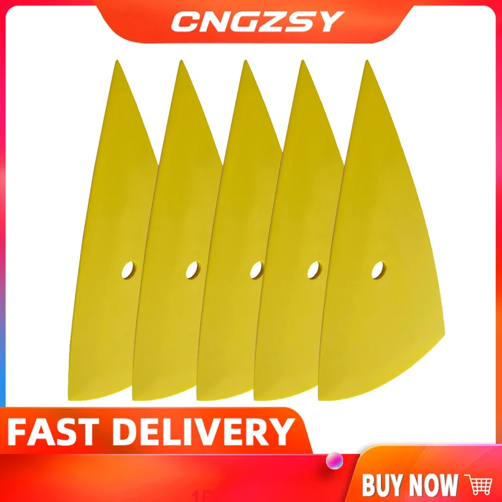 

CNGZSY 5pcs Car Wrap Scraper Pointed Edge Foot Contour Vinyl Squeegee Window Tinting Auto Sticker Foil Installation Tools A13