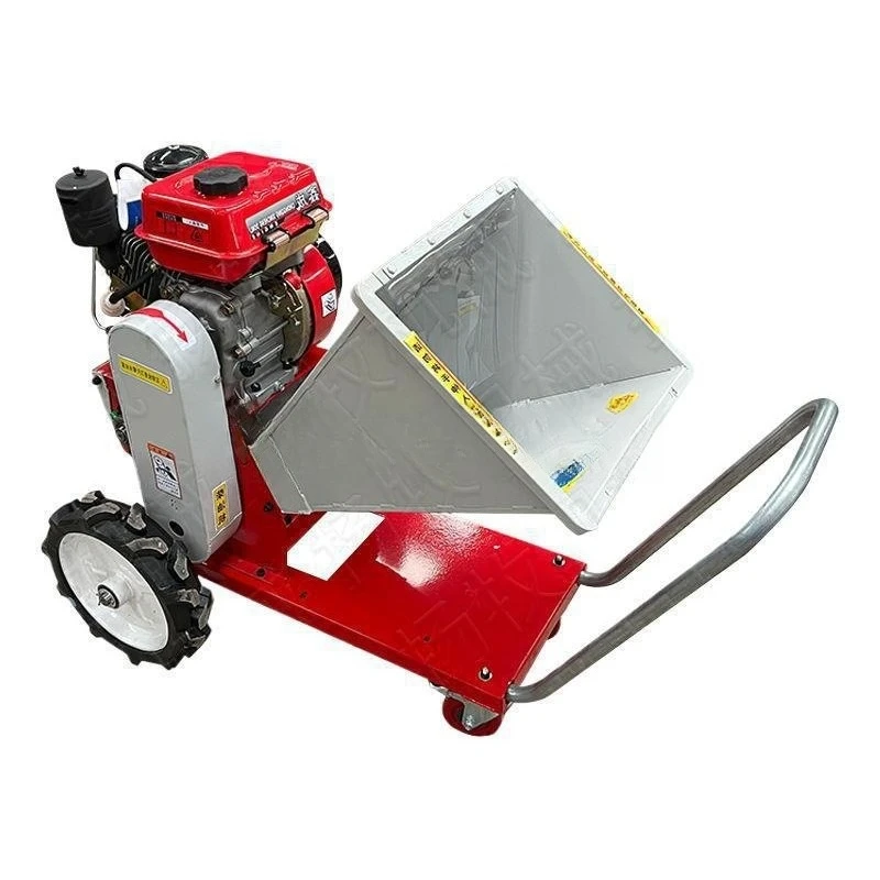 

Portable mobile electric tricycle guillotine kneading silk branch crusher, branch crusher