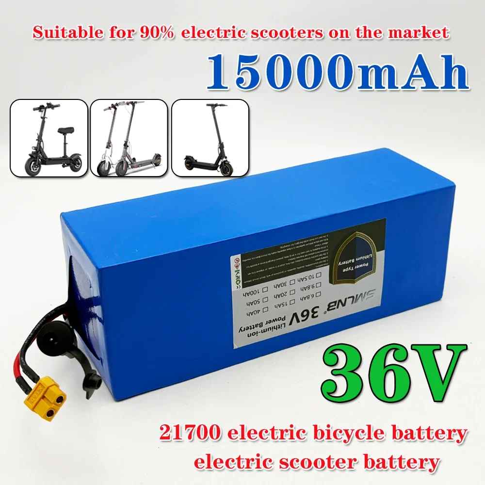 

Аккумуляторная батарея 21700 36В 10S3P для электросамоката, 15000 мАч, 42В, литиевая, 15Ач, для электровелосипеда