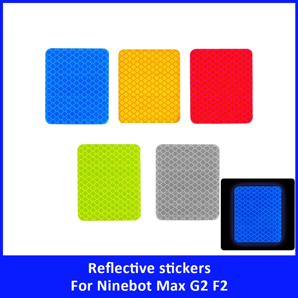 Rear Fender Reflective Sticker for Ninebot Max G2 F2 Rear Mudguard Decorative Sticker Warning Strip Electric Scooter Accessories