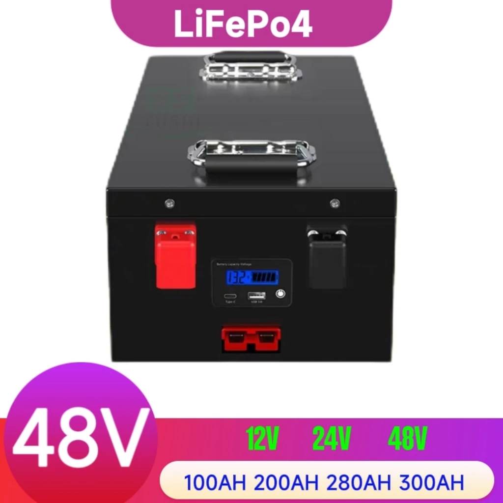 

LiFePo4 аккумулятор 12 В 24 В 48 В 100 Ач-400 Ач литий-железо-фосфатные батареи для инвертора солнечной лодки тележка для гольфа