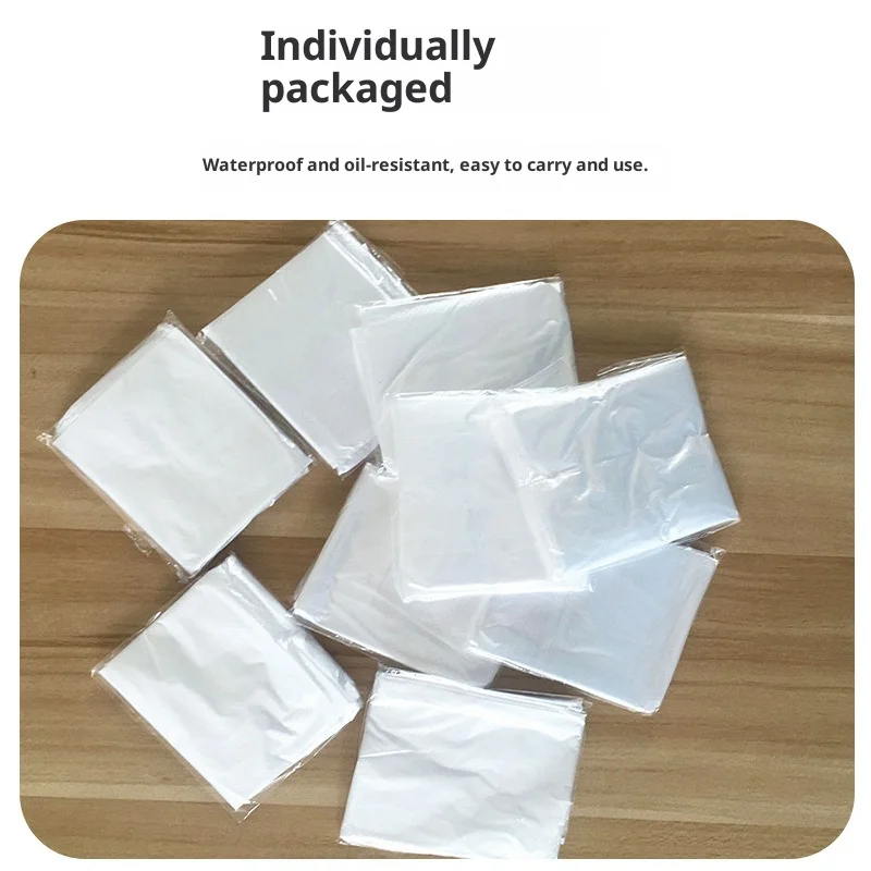50pcs Disposable Perm Dyeing Hair Shawl Neck Roof Oil Barber Shop Special Waterproof Hair Salon Cut Bib Cloth Capes 100cmX100cm