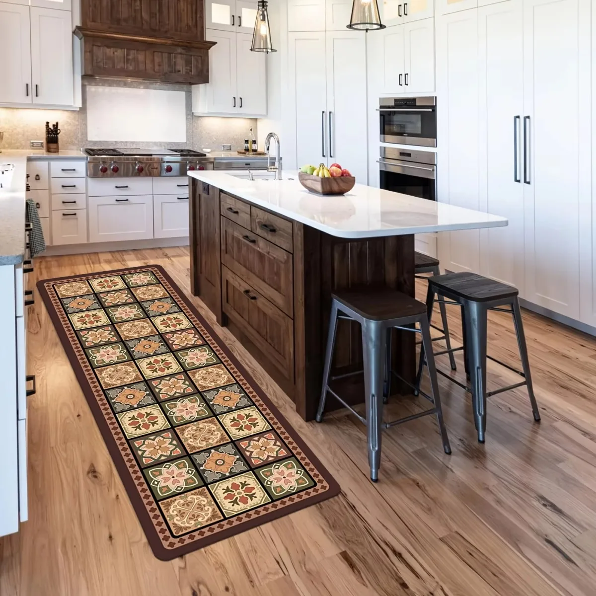 Thickened Kitchen Runner Rug, Long Rectangular Diatom Mud Floor Mat, Highly Absorbent and Non-Slip with Rubber Backing, Suitable for Kitchen, Bathroom, Toilet, Doorway and Dining Room