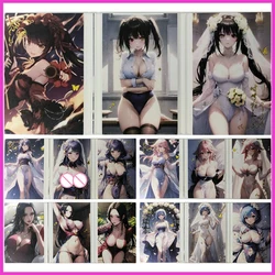 Anime Goddess Story Rare Folding Refractive Flash Cards Furina Tokisaki Kurumi Toys for boys Collectible Cards Birthday Gifts