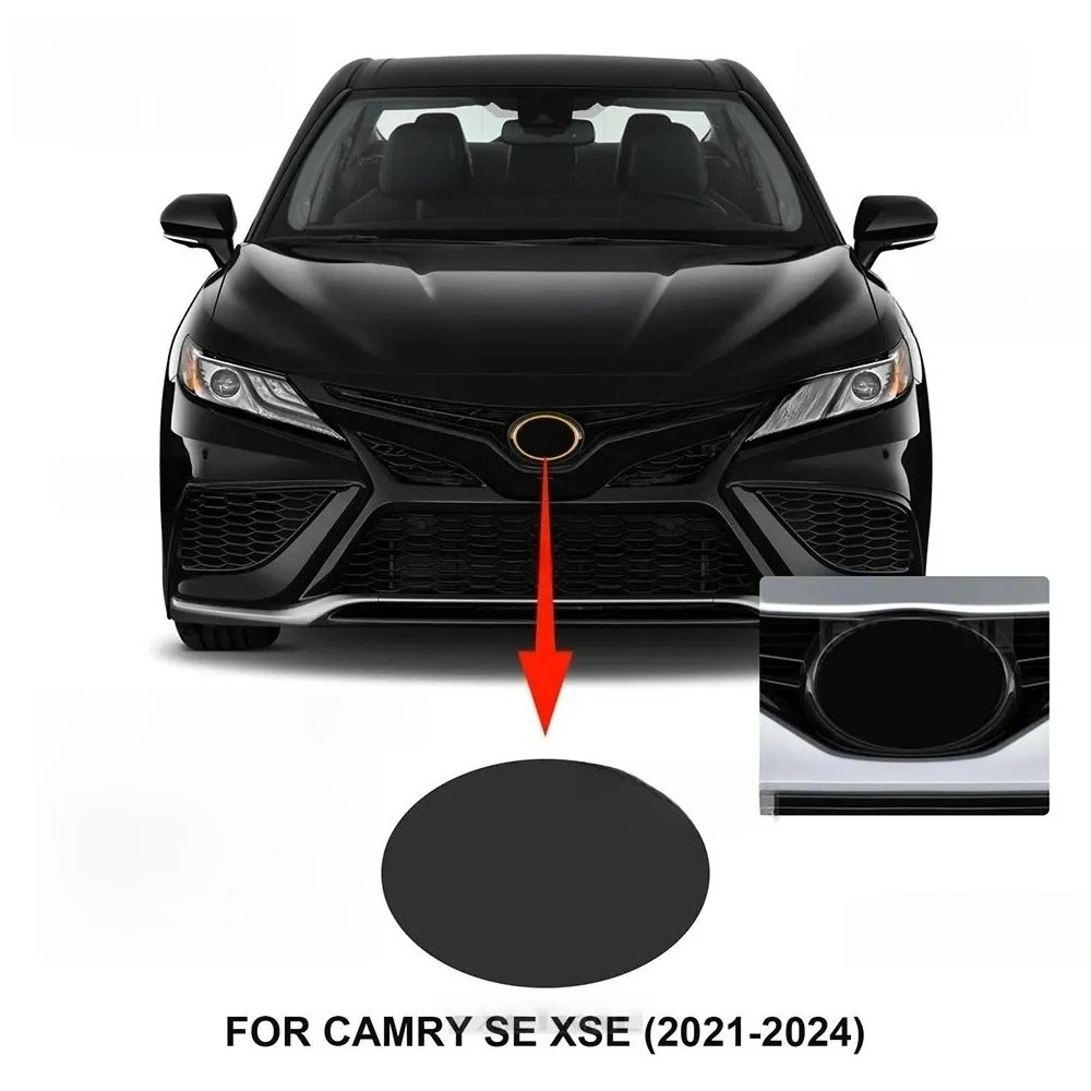 

For Toyota Camry SE XSE 2018-2024 Front Emblem 8.5Mil Dark Smoked TPU PPF Pre Cut Protection Film Anti Scratch Exterior